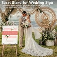thumbnail image 2 of Yacona Easel Stand for Sign, Adjustable Metal Easels for Display with Adjustment Chain, Heavy Duty Poster Stand, for Wedding Sign, Poster, Painting, Displays, Rose Gold, 2 of 7