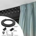 thumbnail image 4 of Heavy Duty Curtain Track Set Bendable Silent Gliding Rail System for Home and Metal Accessories for Versatile Room Applications, 4 of 4