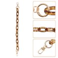 thumbnail image 3 of Unique Bargains 1 Pc Leopard Handbag Chain Strap 14.57" Dark Coffee Color Acrylic, 3 of 5