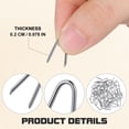 thumbnail image 3 of LOLIPPYY 70 Pcs U Staples for Fencing Iron Mesh Fastening Hardware for, 3 of 7