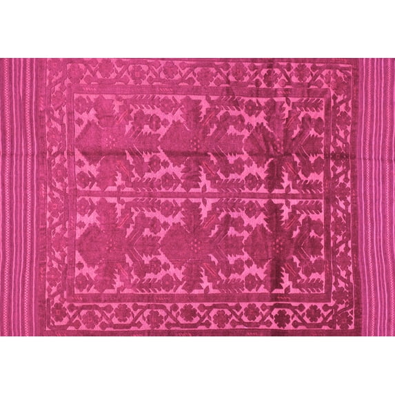 Ahgly Company Indoor Rectangle Southwestern Pink Country Area Rugs, 5' x 8'