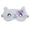 White, variant on dianhelloya Sleep Mask for Kids Girls Sleep Cover Effective Portable Lightweight Bowknot Tie Cat Plush Eyes Blindfold for Children
