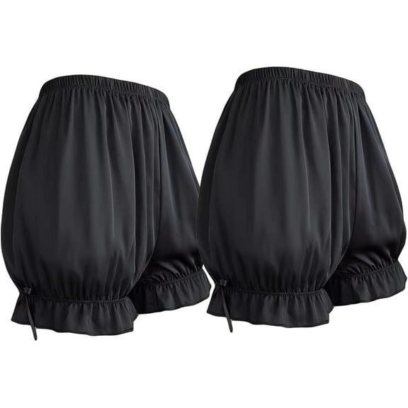 2Pcs Bloomers for Women Ruffle Pumpkin Shorts Breathable Bloomers Shorts