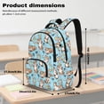 thumbnail image 6 of Bulopur Otter Print Kids Backpack Set 4 Pcs Breathable Durable Kids School Bag with Lunch Box, Pencil Case and Water Bottle Cover for Ocean Theme Kids, 6 of 7