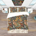 thumbnail image 3 of Designart 'Paisley Floral Pattern' Bohemian & Eclectic Bedding Set - Duvet Cover & Shams, 3 of 4