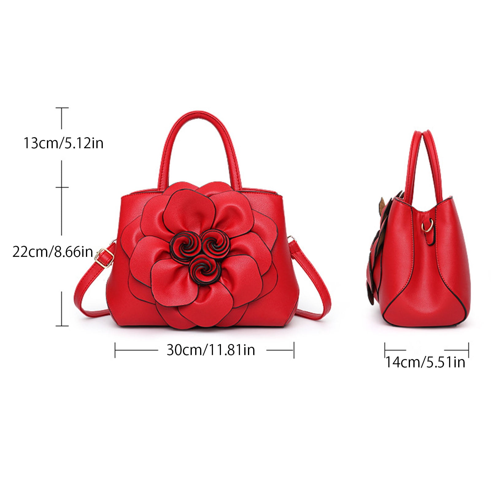 Stylago Purses and Handbags for Women Top Handle Satchel Leather Floral Shoulder Crossbody Bags Ladies Evening Party Tote Brown