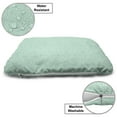 thumbnail image 3 of Abstract Pet Bed, Geometric Spiral Dots Circling Wavy Lines with Points Curving Rounding Motif, Resistant Pad for Dogs and Cats Cushion with Removable Cover, 24" x 39", Mint Green White, by Ambesonne, 3 of 4