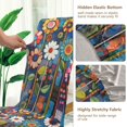 thumbnail image 5 of Yayeee 2 Pack Dining Chair Covers Stretch Parson Chairs Slipcovers Seat Protector, Blue Colorful Flowers, 5 of 6