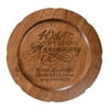 LifeSong Milestones Decorative Engraved 40th Anniversary Plate Cherry Wood 12"