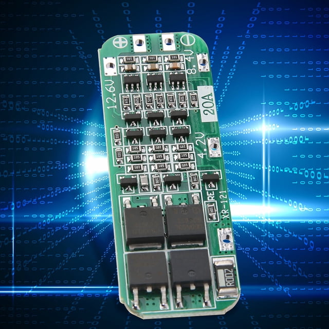 BMS Board, Lithium Battery Protection Board, Over Discharge Overcharge 3S 59x20x3.4Mm For 3.6V/3.7V Nominal Voltage BMS Protection Board 2.6V 20A