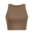 thumbnail image 4 of Summer Tops for Women Corsets Top for Women Deep V Dark Top Crop Festive Crazy Tops Camisole Compression Garments Crop Bodysuit with Shelf Bra T Shirts Loose Sh Khaki 2XL, 4 of 5