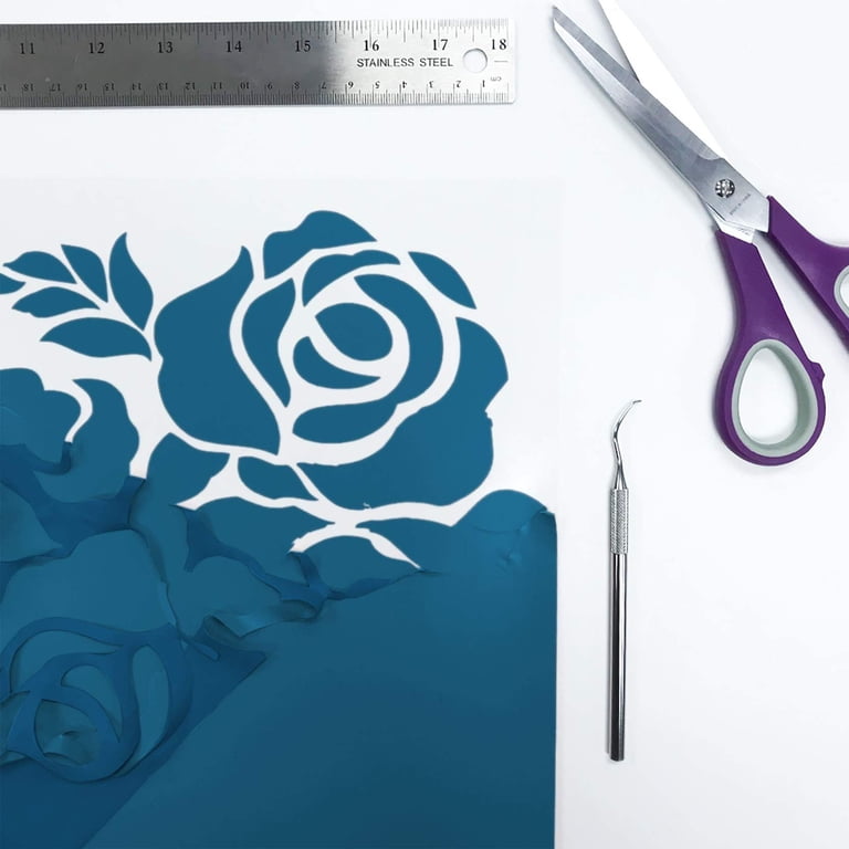 Siser EasyWeed Heat Transfer Vinyl Roll - 11.8 X 9FT Sky Blue For Craft Cutting