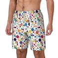 thumbnail image 2 of Uemuo Colorful Spots Pattern Mens Swim Trunks Quick Dry Board Shorts with Mesh Lining, Stretch Beach Shorts Quick Dry No-Chafing Board Shorts-Medium, 2 of 9