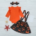 thumbnail image 5 of LNMQLPDBS Fall Onesies Baby Girl Toddler Jumpsuit Going Home Outfit Baby Boy Babys First Christmas Outfit Boy 18 Months Girl Clothes for 4 Year Old, Orange 0-6 Months, 5 of 9