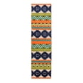 thumbnail image 2 of Contemporary Geometric Bohemian Indoor/Outdoor Multi 2'x7' Runner Rug, 2 of 6