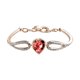 thumbnail image 1 of Corazón de melocotón pulsera de cobre blanco pulsera de platino Mujer Novia Joyería Hombres y Mujeres Pareja pulsera, 1 of 2