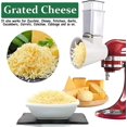 thumbnail image 4 of Slicer/Shredder Attachments for KitchenAid Stand Mixers, Food Slicers Cheese Grater Attachment, Salad Maker Accessory Vegetable Chopper with 4 Blades, 4 of 4