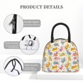 thumbnail image 4 of Fotbe Boho Bunny Bolsa de Almuerzo con Estampado, Lonchera Aislada, Contenedor de Comida Reutilizable Tipo Cooler a Prueba de Fugas, 4 of 6