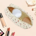 thumbnail image 3 of Unique Bargains 1 Pc Floral Print Style Drawstring Makeup Bag for Vacation Red Canvas, 3 of 4
