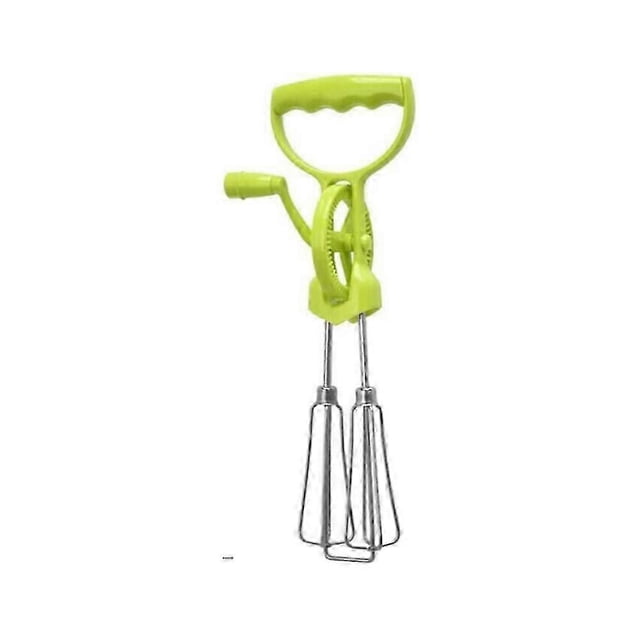 Batidor de Huevos Yashi Portátil con Manivela de Acero Inoxidable Amarillo