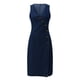 thumbnail image 4 of Vestido sexy sin mangas de denim para mujer: estilo europeo, corte holgado informal, cinturón para atar, bolsillos laterales, poliéster, tallas S-XXL, largo hasta la rodilla., 4 of 8