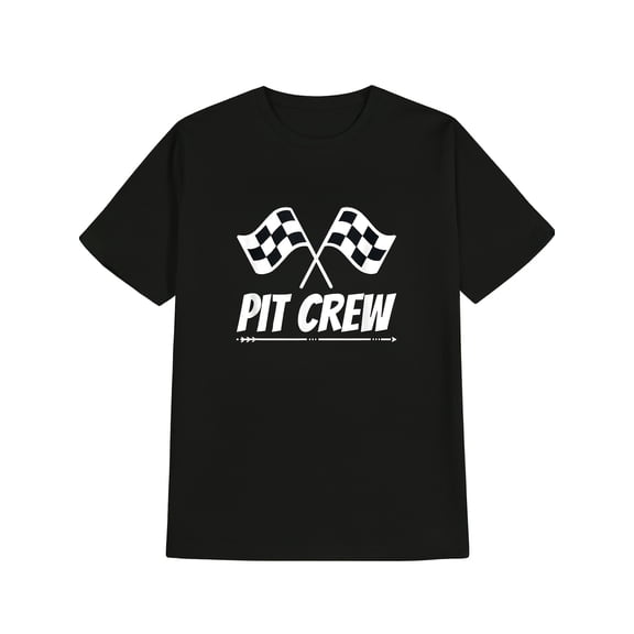 Men's T-Shirt for Car Party Featuring Fun Track Pit Crew Racing Technician