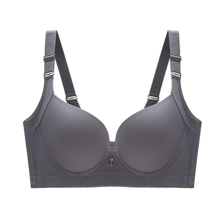 

Sebtyili Women s and Comfortable Large Breathable Thick and Thin Back No Steel Ring Uphold Gathering Bra