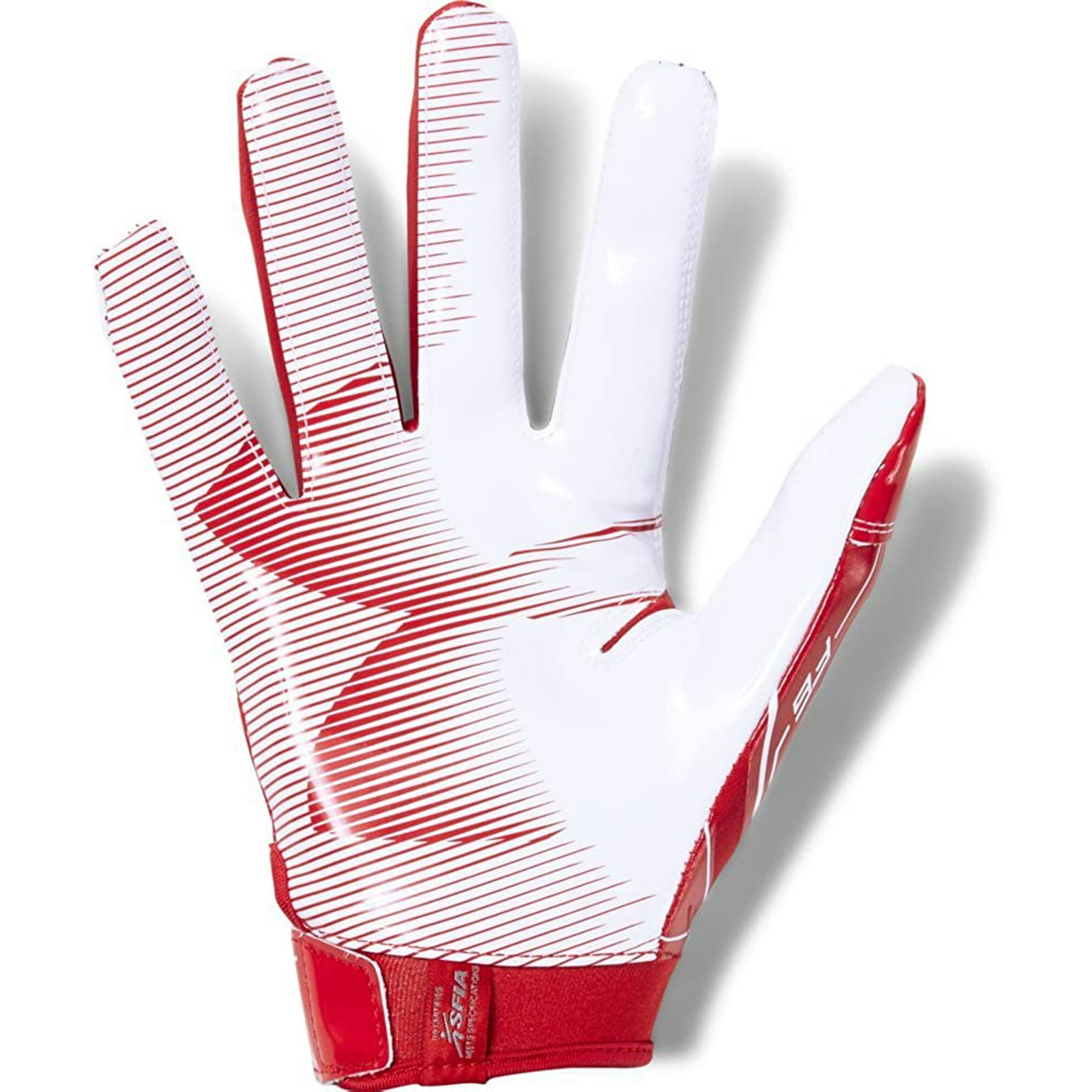 Under Armour Men s F6 Football Gloves Red 600 White Large Walmart