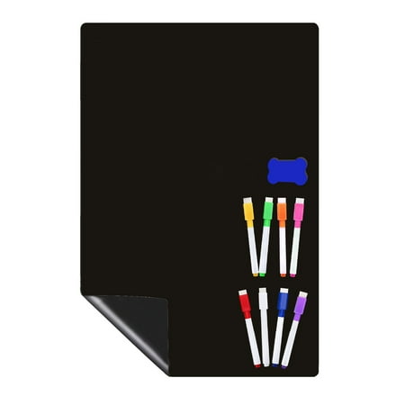 

CYIHEYFUWhiteboard A4 Size Refrigerator Stain Technology Refrigerator Whiteboard 1 Eraser(Black One Size)