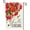 Red Geranium, variant on Spring Garden Flag 12.5 x 18 Inch, Red Geranium Floral Double Sided Burlap Welcome Small Yard Flag Seasonal Holiday Lawn Proch Outdoor Outside Decor