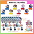 thumbnail image 2 of Gacha Life Party Supplies Decor Plates Fans Decorations Honeycomb Centerpieces Cake Toppers, 2 of 6