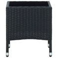 thumbnail image 2 of vidaXL Garden Table Black 40x40x45 cm Poly Rattan, 2 of 4