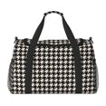 thumbnail image 1 of Disketp Black and white houndstooth Bolsa de Viaje Tipo Duffle, Bolso de Mano para Fin de Semana para Mujer, Bolsa de Gimnasio Ligera para Hombre, Esencial para Viajes, 1 of 7
