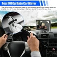 thumbnail image 2 of TSV 1080P Baby Car Camera, Baby Car Mirror for Back Seat with 5-Inch HD Monitor, Rear Facing Infant Camera with Night Vision, 150° Wide Angle Clear View, Newborns Travel Safety Kit, 2 of 9