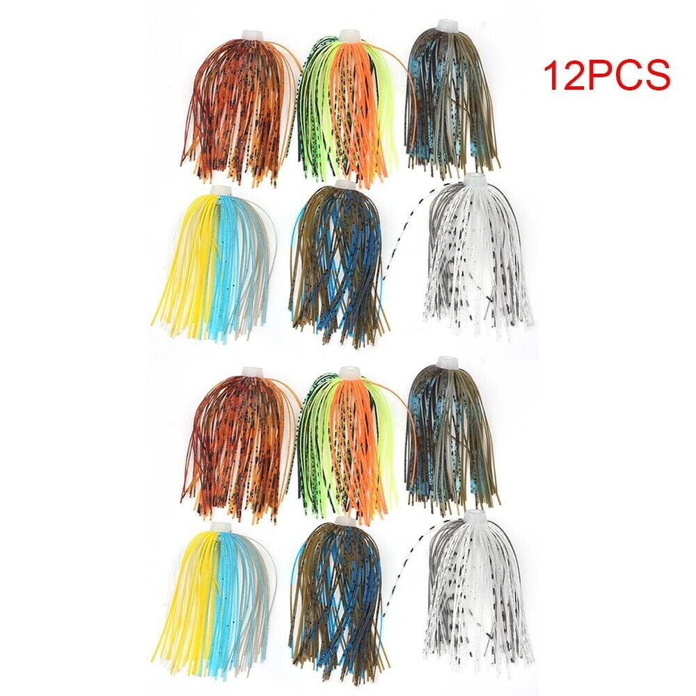 6/12/24 Bundles Bass Jig Skirts 88Strands Fishing Jig Skirts Lure