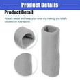 thumbnail image 5 of Vocoste 1 Pair Sweat Absorbing Wrist Sweatbands Athletic Cotton Yarn Latex Silver Tone Gray 8x15cm, 5 of 7
