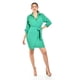 thumbnail image 1 of Vestido camisero con moño Roman Fashion /Juvenil, 621 (Verde) verde M, 1 of 4
