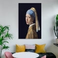 thumbnail image 6 of Johannes Vermeer Prints 《Girl with A Pearl Earring》 Wall Art Poster Posters Wall Art Painting Canvas Gift Living Room Prints Bedroom Decor Poster Artworks 08x12inch(20x30cm), 6 of 6