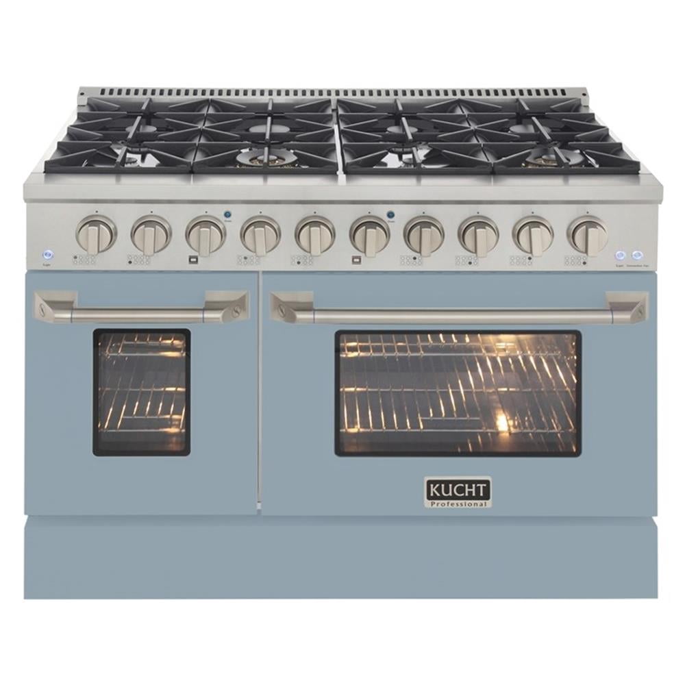 Pemberly Row 48" 6.7 cu. Dual Fuel Range for Natural Gas in Light Blue
