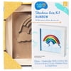 Hello Hobby Rainbow Unfinished Wood Shadowbox Kids Craft Kit