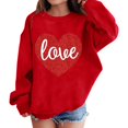 thumbnail image 6 of Coerni Oversized Sweatshirts for Girls Cotton Crewneck Long Sleeve Pullover Cute Heart Graphic Shirts Athletic Warm Trendy Clothes, 6 of 6