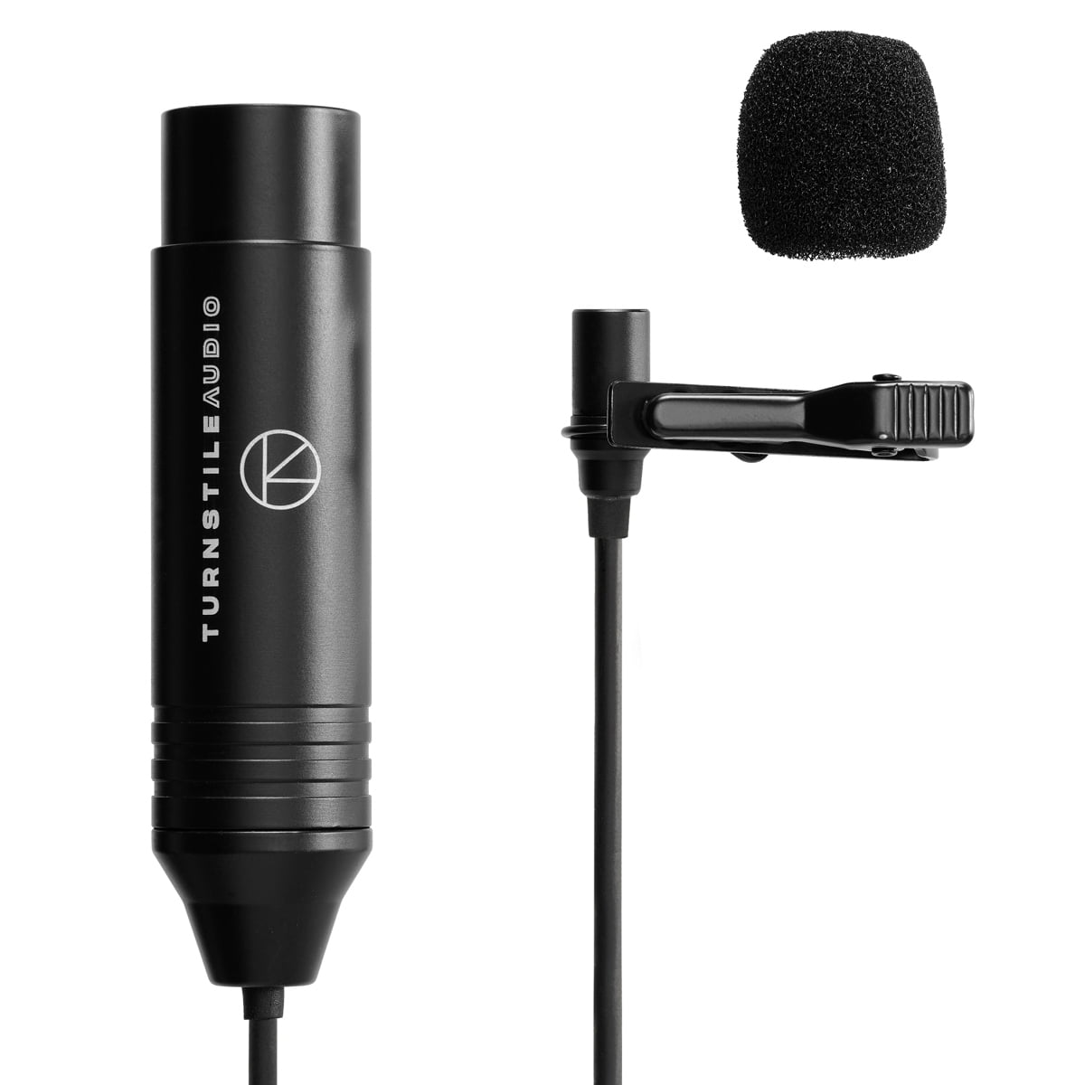 Turnstile Audio Station Series TASL300 XLR Omnidirectional Electret Condenser Lavalier Microphone, for Filming, Podcast, Livestream, Interviews, or YouTube Recording