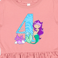 thumbnail image 4 of Inktastic Fourth Birthday Mermaid Girls Toddler Dress, 4 of 5