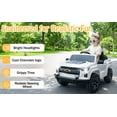 thumbnail image 4 of Winado 12V Kids Ride On Car, Licensed Chevrolet Colorado Powered Electric Car with Remote Control, White, 4 of 11