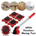 thumbnail image 3 of Heavy Duty Furniture Mover Kit - 5pcs Lifting Sliders for Easy Transport and Relocation Tool Set, 3 of 5