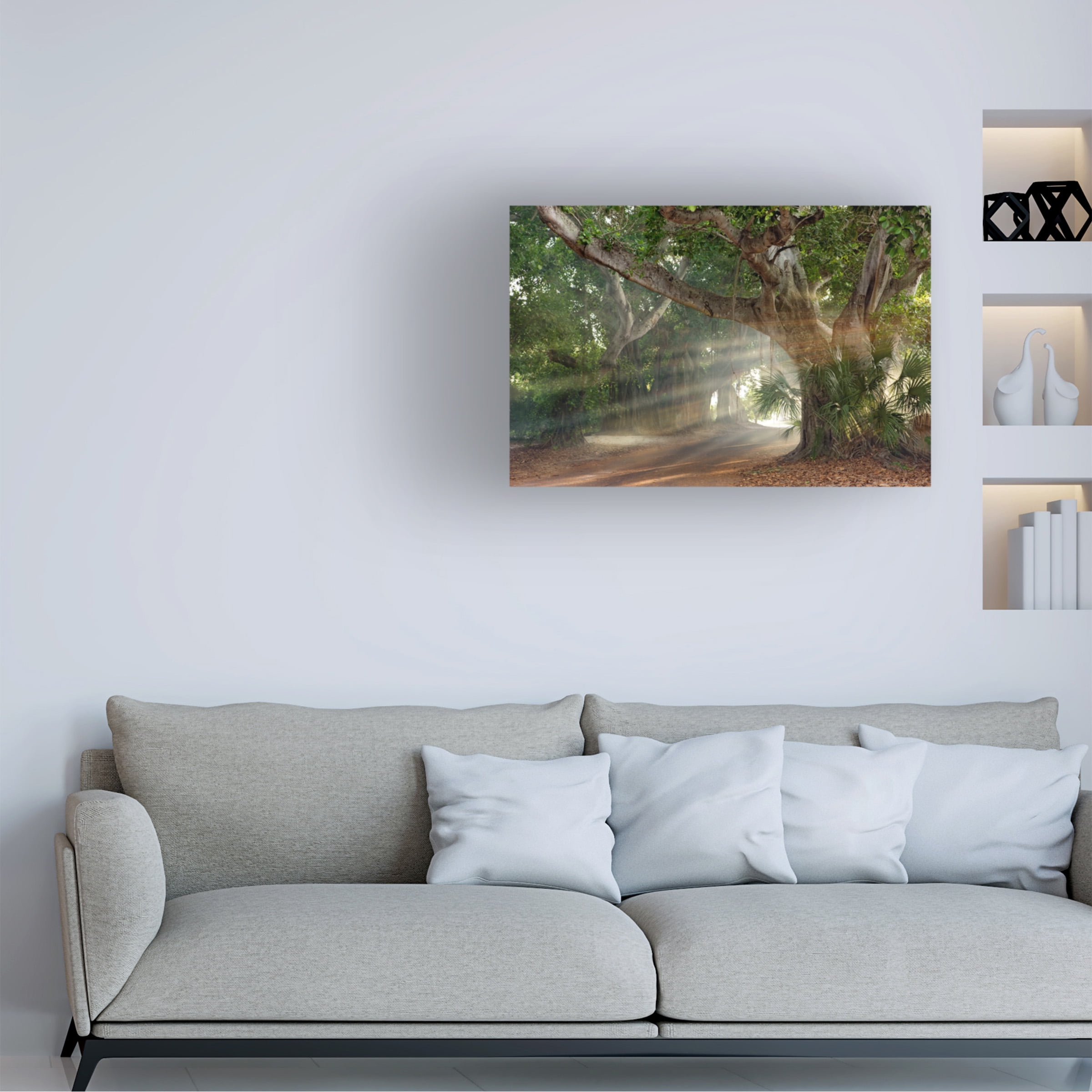 Trademark Fine Art 'Boca Grande Banyon Street' Canvas Art by Mike Jones Photo