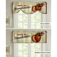 thumbnail image 5 of Fruit Strawberry Wood Grain Retro Window Valance Curtain Kitchen Cafe Short Curtains Living Room Tie-Up Valance Curtain, 5 of 6