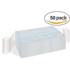 Medical Dust Mask Disposable Face Masks with Elastic Ear Loop Breathable and Comfortable 50 Pack Great for Dust, Germ and Virus Protection and Personal Health - USA FDA