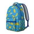 thumbnail image 2 of Banana Print Backpack - Stylish & Durable Laptop Bag for School, College & Work, Lightweight Unisex Bookbag with Spacious Compartments, Comfortable Shoulder Straps, Trendy Fruit Design,, 2 of 6
