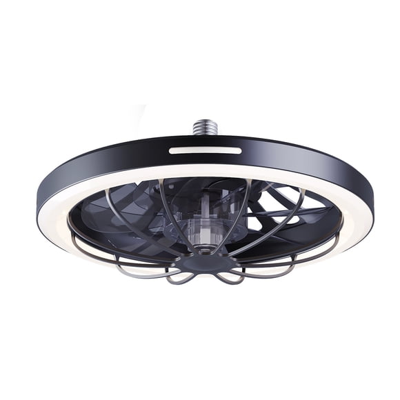 Yuarrent Ventilador de techo silencioso y potente con control remoto Ventilador de techo fresco y energéticamente eficiente con luz Electrodomésticos negro